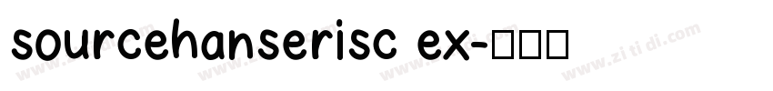 sourcehanserisc ex字体转换